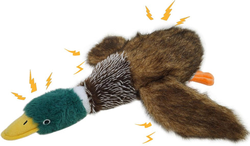 Dog Toys Interactive Mallard Duck Toy Dog Puzzle Toy Squeaky Dog Toy, for Small Medium and Large Dog Indestructible Toys, Stuffed Wild Duck Toy for Dog, Plush Dog Toy Dog Chew Toys