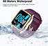 Fitness Tracker Watch with Blood Oxygen, Blood Pressure & Heart Rate Monitor, 50 Meters Waterproof Smart Watch for