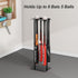 Free Standing Baseball Bat Holder for Storage, Holds 8 Bats and 5 Balls, SUS304 Metal Softball Bat Display