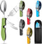 Folding Camping Utensils Cutlery Set, 4-in-1 Stainless Steel Spoon Fork Knife Bottle Opener, 5 Pcs, Red, Green, Black,