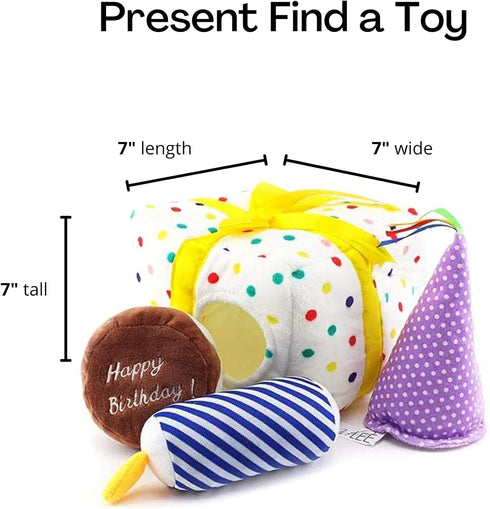 Midlee Birthday Present Find a Toy Dog Toy