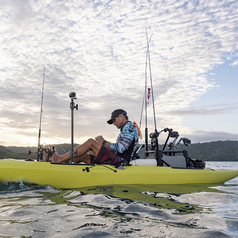 LIXADA Kayak Camera Mount Stand - 25.6''/19.7'' Length, Lightweight and Portable Mounting Support for Kayak