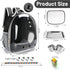 Bird Travel Backpack Carrier for Small Medium Birds, Space Capsule Clear Bubble Window with Stainless Steel Tray and