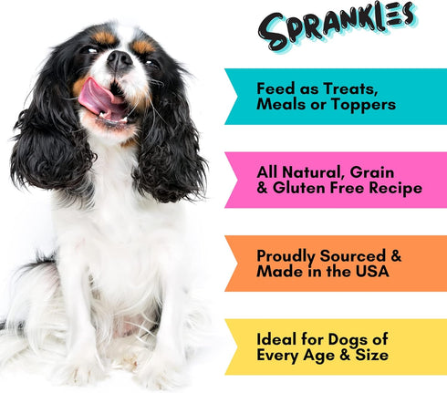 Freeze Dried Dog Food for Small & Large Breeds, 16 Oz Beef Toppers, Grain Free & All Natural, Made in USA