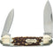 Uncle Henry Next Gen Staglon 11UH LG Canoe Folding Knife, 6.1in with Two Stainless Steel Blades for EDC