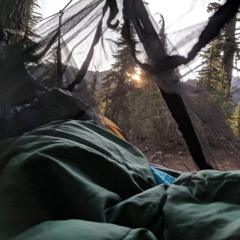 Hammock Bug Mosquito Net XL, 11x4.6FT Polyester Fabric for 360 Degree Protection