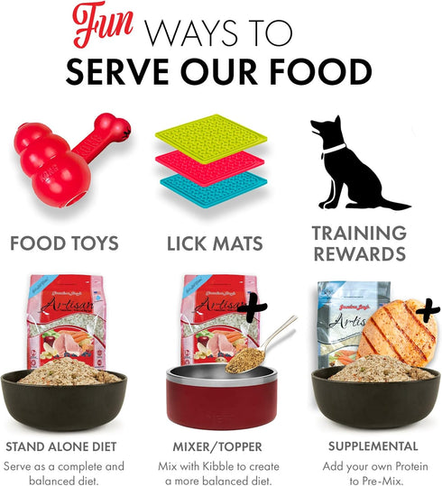 Grandma Lucy's Artisan Freeze-Dried Dog Food, 1 lb, Pork