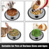 2 Pcs Non-Slip Stainless Steel Small Cat Food Bowls, Unbreakable 7 Oz with Removable Rubber Base