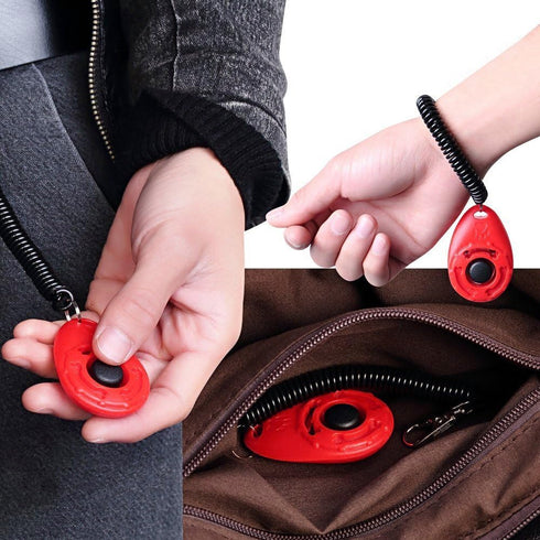 Pet Training Clicker with Wrist Strap - Dog Training Clickers, New Red and Bluegreen