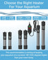 Fumak 25W Adjustable Aquarium Heater, Super Short Submersible Fish Tank Heater with LED Digital Display, 3-5 Gallons