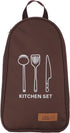 TOPINCN Cooking Utensils, Pouch Polyester Fabric Camping Cookware Travel Storage Bag, Outdoor