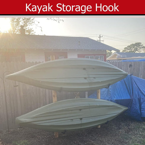 Heavy Duty Kayak Storage Hooks, 15.5 Inch Wall Mount Paddle Board Storage Rack, Surfboard Hanger