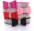 Beirui Rhinestone Bling Leather Dog & Cat Collar, Sparkly Crystal Diamonds Studded, Pink, XXS Neck 6-8"