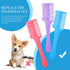 3 Pcs Pet Dog Cat Razor Comb with 50 Pcs Replacement Razors, Double Sided Hair Trimmer Tool (Pink, Blue, Purple)