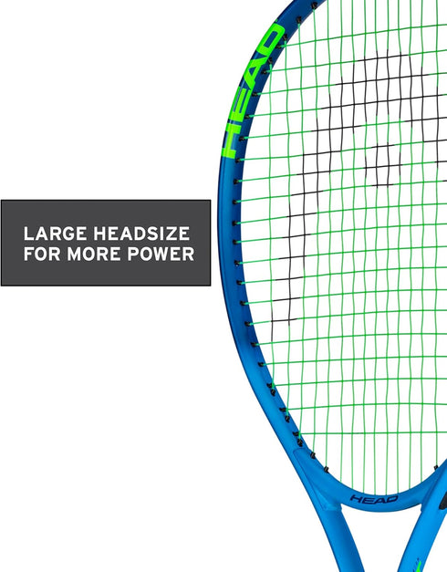 HEAD Ti. Conquest Tennis Racket - Pre-Strung Head Light Balance 27 Inch Racquet, 4 3/8 in Grip, Blue