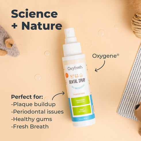 Oxyfresh Advanced Pet Dental Spray – 8oz Instant Dog and Cat Fresh Breath: Easiest No Brushing Solution for Dogs and