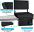 Support(16.5L 13.4W 15H), 360 Stadium Seats with Back Adjustable Backrest Stadium Chair with Shoulder Strap & Storage