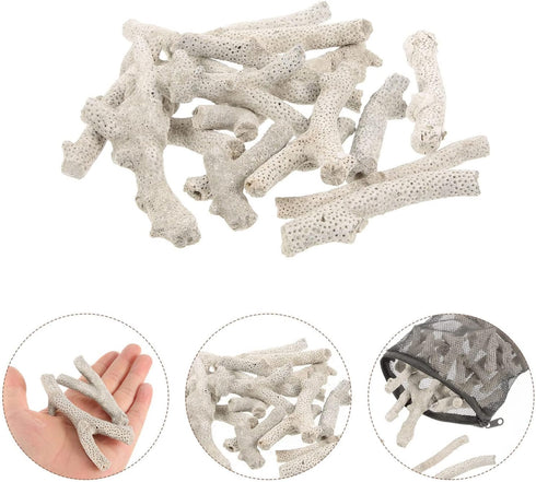 Aquarium Filtration Stones, Bag of Coral Bone Filtration Media for Fish Tank Decorative Gravel