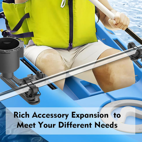 Multifunctional T-Design Doubleheader Kayak Paddle Holder - Space-Saving Accessories for Fishing
