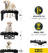 Pet Zone Designer Diner Elevated Dog Bowls - 3 Height Adjustable Stand with 2 Stainless Steel Bowls (7 Cup Each)