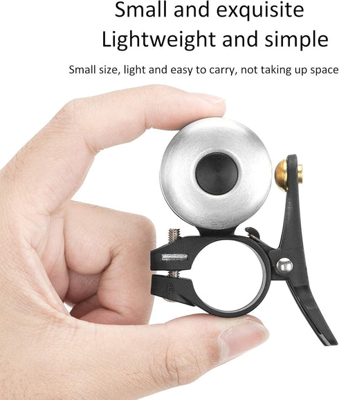 plplaaoo Classic Bike Bell, Vintage Bicycle Double Bell with Loud Sound for Cycling Accessory