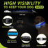 Led Glowing Dog Collars, Lighted Rechargeable Glow Collar for Night, Light Up Dog Collar for Small Dogs (Blue, Pack of
