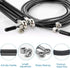 MVNOIRE Fitness Jump Rope Excercise Workout Light Bearing Skipping Ropes Metal Speed Gym Training Adults Child