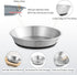 Stainless Steel Cat Bowls, 3 Pack Whisker Friendly Shallow Dishes for Food and Water, Non-slip Silicone Bottom