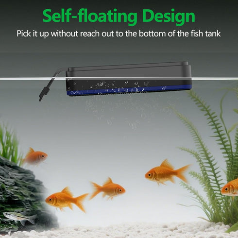 SYSENCIAGA 0.4-1.0 Inch Aquarium Magnet Glass Cleaner, Double-Sided Detachable & Floating Algae Scraper for Fish Tank