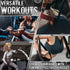 Workout Gloves for Men and Women,Anti-Slip Workout Grips,Rubber Gym Grips Pads for Palm Protection with Storage