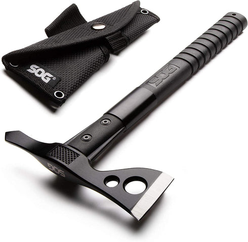 SOG FastHawk, Lighter, Faster Throwing Hatchet, Tactical Axe for Camping and Competition Throwing