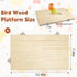 11.8 7.8 Inches 2 kathson x Large Bird Perch, PCS Natural Wooden Parrot Stand Platform, Parakeet Rectangle Stand Perch
