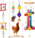 Soulchen 6 Pieces Chicken Toys for Coop Chicken Wind Chime Enrichment Toys