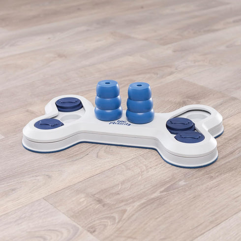 TRIXIE Flip Bone Strategy Game - Beginner Dog Puzzle Level 1 Activity Treat Toy for All Breeds