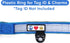 Pawtitas Lumberjack Padded Martingale Collar for Dogs, XS Blue, Soft Neoprene, Reflective Band for Visibility