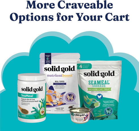 Solid Gold Indoor Dry Cat Food - Grain & Gluten Free, Chicken, 3lb, for Hairball & Sensitive Stomach