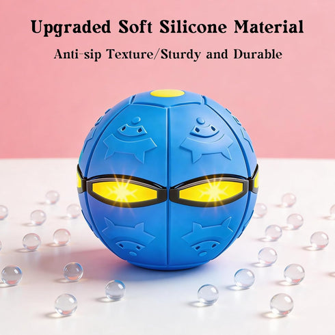 FZHZVVZPY 3 Pack 6 Magic Bouncing Pop Up Balls with LED Lights for Kids, Dual Form Meta Ball Transforming Design