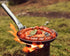 Hunter Pan with Metal Folding Handle for Outdoor Cooking, Roasting Over Open Fire or Grill, Cast Iron