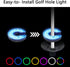 KINGTOP LED Golf Hole Lights with Lens - Light Up Night Golf, Putt-Putt Flag Cup Glow Lamp for Backyard Putting Green