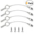 Quick Release Pin Bimini Top Pins, Diameter 0.25 Inch, Total Length 1.49 Inch, Usable Length 1 Inch, 4 PCS with Lanyard