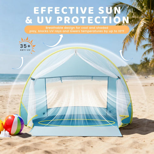 Portable Baby Beach Tent - UV Protection Sun Shelter