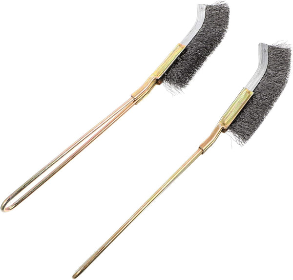 2pcs Bird Cage Cleaning Brush, Long Handle Feeder Wire Brush Cleaner for Parrot Pet Cage