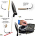 TOFL Softball and Baseball Glove Lace Kit | 2 Leather Laces with Lacing Needle for Mitt Glove Repair | Catchers Glove