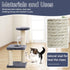 Small Cat Tree with Sisal Scratching Pole, Interactive Toy, Easy Installation Cat Tower for Indoor Cats