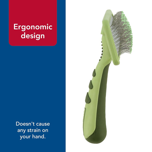 Coastal Pet Safari Dog Soft Slicker Brush - Grooming Brush for Shedding, Large, 6.75" x 4.375"