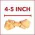Pet Factory American Beefhide 4-5" Knotted Bones Dog Chew Treats - Chicken Flavor, 8 Count
