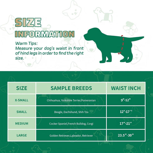 IMMCUTE 100 Disposable Male Dog Diapers Ct, Male Dog Wraps with Wetness Indicator, Adjustable Puppy Diapers Male