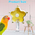 BNOSDM Bird Foraging Toys Cockatiel Foraging Wheel Parrot Cage Spinning Toys Parakeet Enrichment Puzzle Feeder Toy