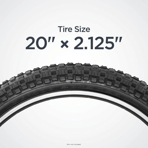 Schwinn Replacement Bike Tire, Mountain Bike, Fast Rolling Tread, 20 x 2.12-Inch