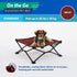 COOLAROO On the Go Cooling Elevated Dog Bed, Portable for Travel & Camping, Collapsible for Storage, Standard, Brick